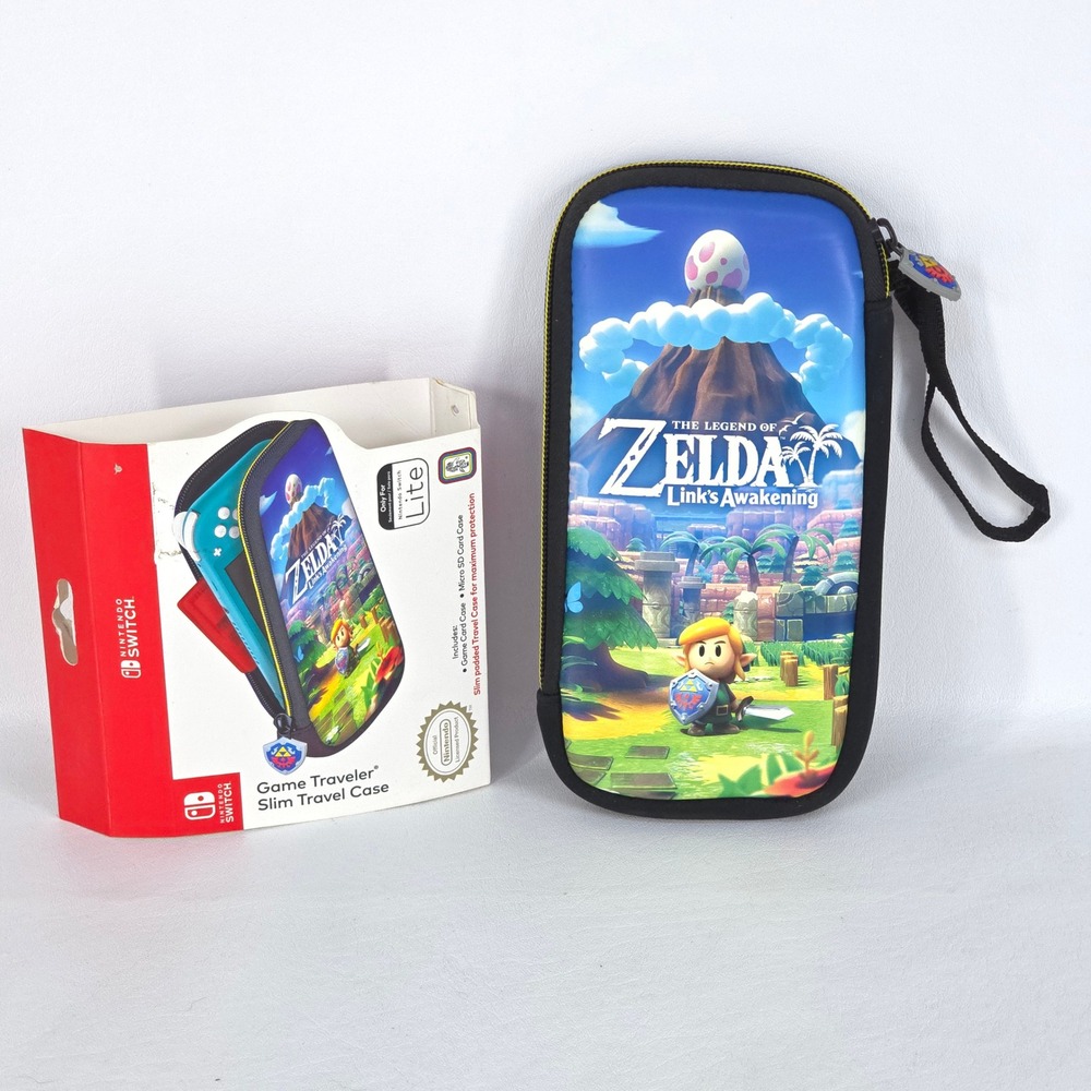 Zelda Nintendo Switch Lite Slim Travel Case Game Traveler Pouch Card Holders NEW